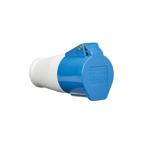 Knightsbridge 240V IP44 32A Connector 2P+E IN0023 - West Midland Electrics | CCTV & Electrical Wholesaler