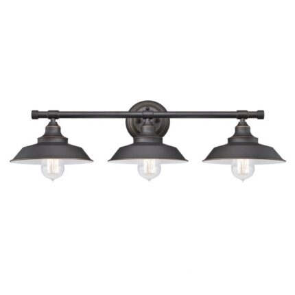 Westinghouse Iron Hill 3 Light Wall Fixture Oil Rubbed Bronze Finish 63434 - West Midland Electrics | CCTV & Electrical Wholesaler