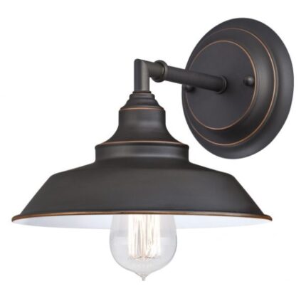 Westinghouse Iron Hill 1 Light Wall Fixture Oil Rubbed Bronze Finish 63435 - West Midland Electrics | CCTV & Electrical Wholesaler