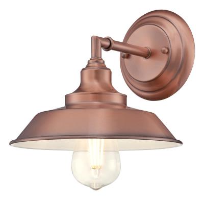 Westinghouse Iron Hill 1 Light Wall Fixture Washed Copper 63704 - West Midland Electrics | CCTV & Electrical Wholesaler