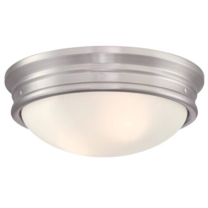 Westinghouse Sophia 33cm 2 Light Flush Brushed Nickel Finish 63707 - West Midland Electrics | CCTV & Electrical Wholesaler 5