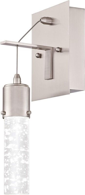 Westinghouse Cava 9W 1 Light LED Wall Fixture Brushed Nickel Finish 63720 - West Midland Electrics | CCTV & Electrical Wholesaler