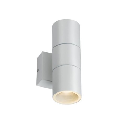 Knightsbridge 230V IP54 GU10 Up and Down Wall Light – White OWALL2W - West Midland Electrics | CCTV & Electrical Wholesaler