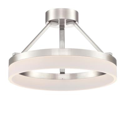 Westinghouse Lucy 40cm 25W LED Semi Flush Brushed Nickel Finish 65754 - West Midland Electrics | CCTV & Electrical Wholesaler 3