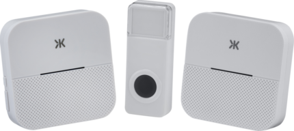 Knightsbridge Wireless plug in dual receiver door chime system – white DC015 - West Midland Electrics | CCTV & Electrical Wholesaler
