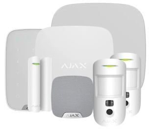 Ajax Kit 15 S (Hub2P+2MCS+DPS+KPPS+SSDD+HSS) 90790 Black Wireless Alarm Kit - West Midland Electrics | CCTV & Electrical Wholesaler