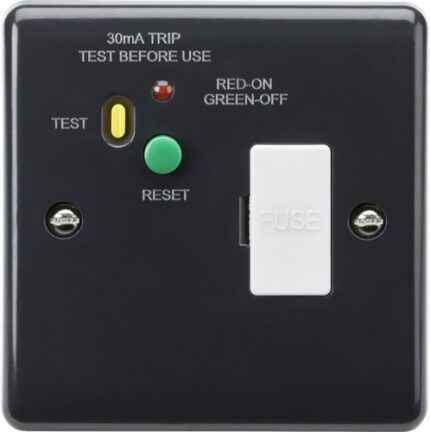 Knightsbridge PM6RCD 13A RCD fused spur (Type A) [Part M Compliant] - West Midland Electrics | CCTV & Electrical Wholesaler