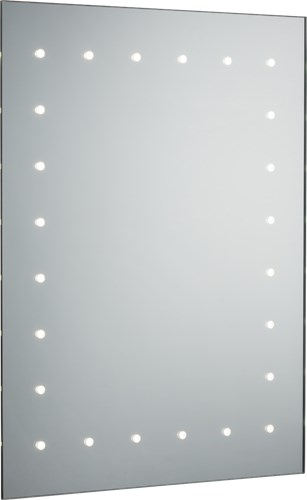 Knightsbridge 230V IP44 600 x 450mm LED Bathroom Mirror with Demister, Shaver Socket and Motion Sensor MLC6045SD - West Midland Electrics | CCTV & Electrical Wholesaler