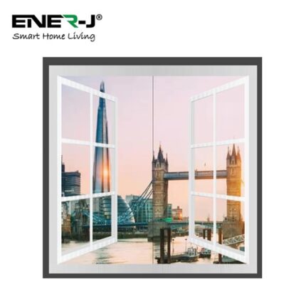 ENER-J Window Style LED Panel Set 120 X 60 Surface Mounted Set Of 2 Units London Skyline Design E805 - West Midland Electrics | CCTV & Electrical Wholesaler