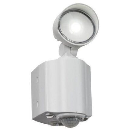 Knightsbridge 230V IP44 8W LED Single Spot White Security Light with PIR FL8W - West Midland Electrics | CCTV & Electrical Wholesaler 5