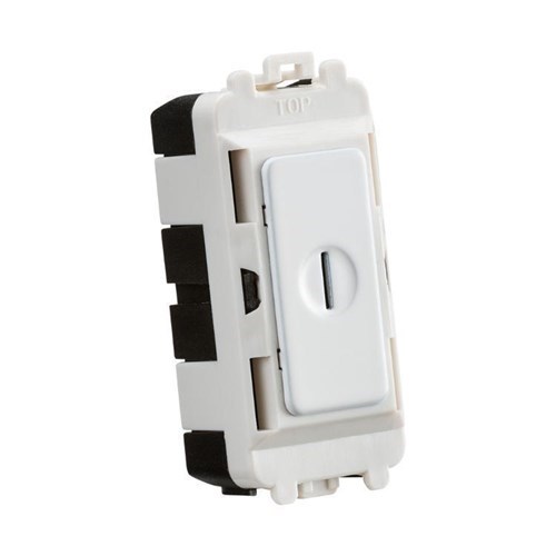 Knightsbridge 20AX DP key module – matt white GDM010MW - West Midland Electrics | CCTV & Electrical Wholesaler
