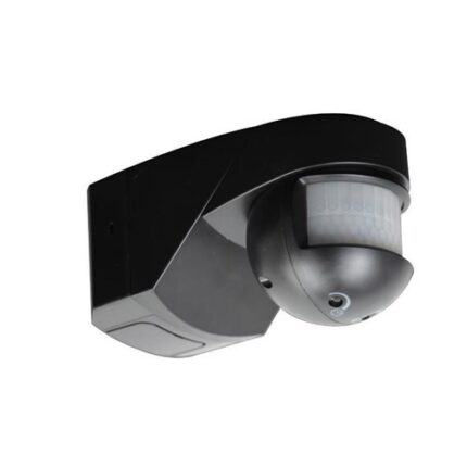 Knightsbridge IP55 200 Deg PIR Sensor – Black OS001B - West Midland Electrics | CCTV & Electrical Wholesaler