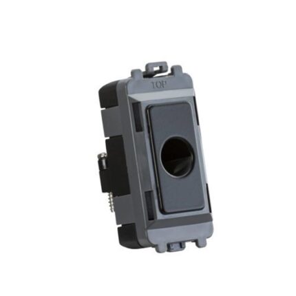 Knightsbridge Flex outlet module (up to 10mm) – matt black GDM012MB - West Midland Electrics | CCTV & Electrical Wholesaler