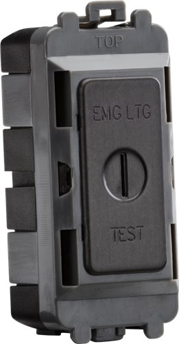 Knightsbridge 20AX DP key module (marked EMG LTG TEST) – smoked bronze GDM008SB - West Midland Electrics | CCTV & Electrical Wholesaler