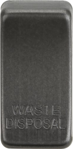 Knightsbridge Switch cover “marked WASTE DISPOSAL” – smoked bronze GDWASTESB - West Midland Electrics | CCTV & Electrical Wholesaler