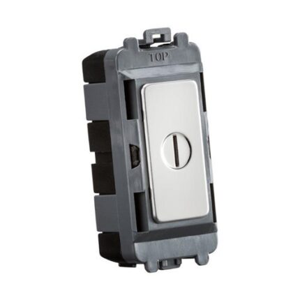 Knightsbridge 20AX DP key module – polished chrome GDM010PC - West Midland Electrics | CCTV & Electrical Wholesaler