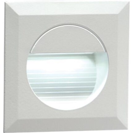 Knightsbridge 230V IP54 Recessed Square Indoor/Outdoor LED Guide/Stair/Wall Light White LED NH019W - West Midland Electrics | CCTV & Electrical Wholesaler 5