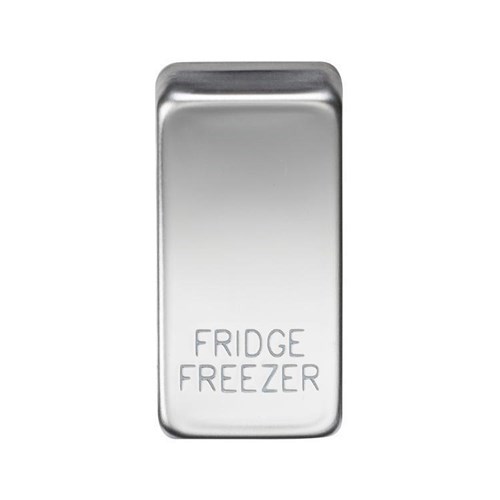 Knightsbridge Switch cover “marked FRIDGE/FREEZER” – polished chrome GDFRIDPC - West Midland Electrics | CCTV & Electrical Wholesaler