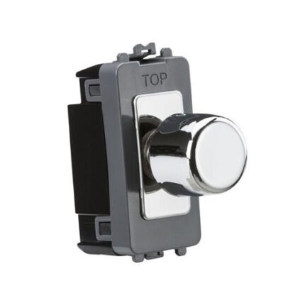 Knightsbridge 6A 1G 2-way Dummy Dimmer Module – Polished Chrome GDM022PC - West Midland Electrics | CCTV & Electrical Wholesaler