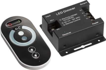 Knightsbridge 12V / 24V RF Controller and Touch Remote – Dimmer Single Colour LEDFRA7 - West Midland Electrics | CCTV & Electrical Wholesaler 5