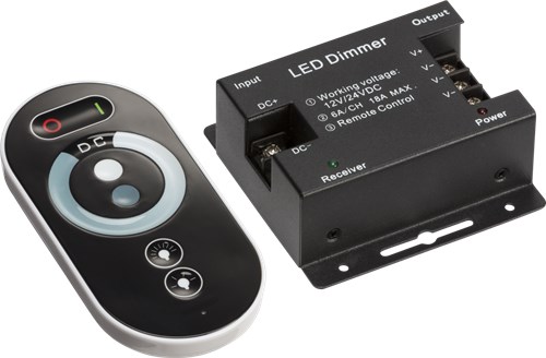 Knightsbridge 12V / 24V RF Controller and Touch Remote – Dimmer Single Colour LEDFRA7 - West Midland Electrics | CCTV & Electrical Wholesaler
