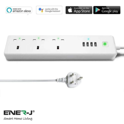 Ener-J WiFi Smart Power Strip Extension Box With USB - West Midland Electrics | CCTV & Electrical Wholesaler 5