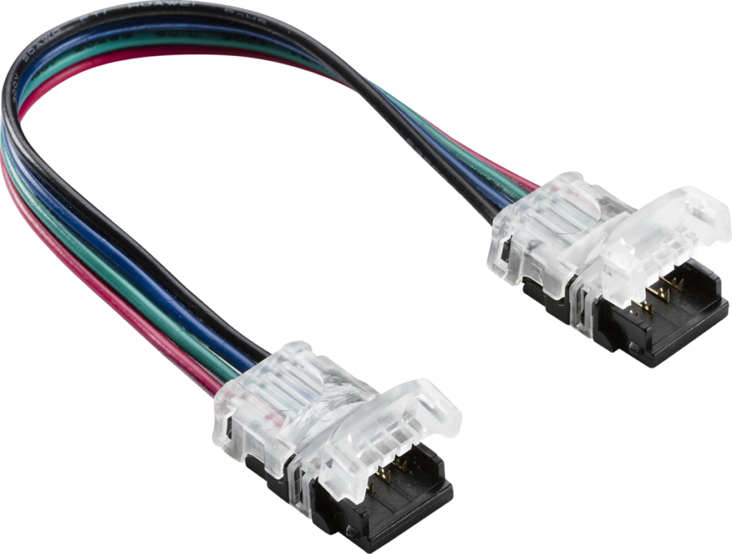 Knightsbridge 12V / 24V LED Flex Strip to Strip 150mm Connector – RGB / CCT LFCON4FX - West Midland Electrics | CCTV & Electrical Wholesaler