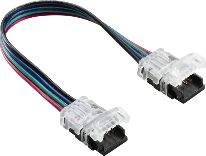 Knightsbridge 12V / 24V LED Flex Strip to Strip 150mm Connector – RGB / CCT LFCON4FX - West Midland Electrics | CCTV & Electrical Wholesaler 3