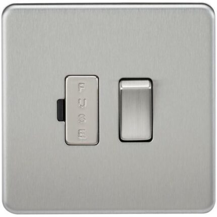 Knightsbridge Screwless 13A Switched Fused Spur Unit – Brushed Chrome SF6300BC - West Midland Electrics | CCTV & Electrical Wholesaler 3
