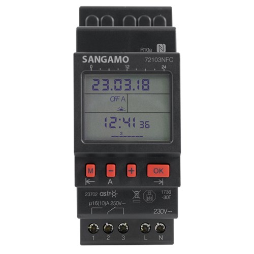 SANGAMO ESP Astro NFC 2 Module 1 Channel, 7 day Timer, 56 Operations 72103NFC - West Midland Electrics | CCTV & Electrical Wholesaler