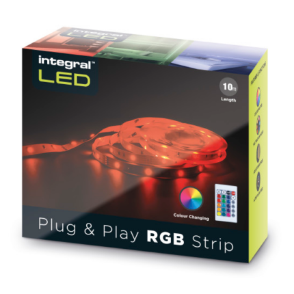 Integral LED Plug and Play RGB Strip 10M ILSTRGBA160B - West Midland Electrics | CCTV & Electrical Wholesaler