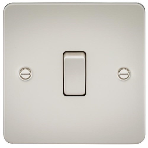 Knightsbridge Flat Plate 20A 1G DP switch – pearl FP8341PL - West Midland Electrics | CCTV & Electrical Wholesaler