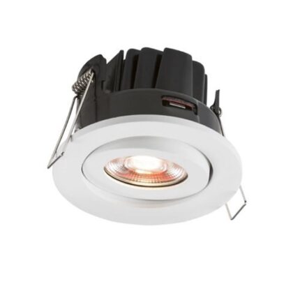 Knightsbridge 230V IP20 8W Fire-Rated Valknight Tilt LED Downlight 4000K - West Midland Electrics | CCTV & Electrical Wholesaler 5
