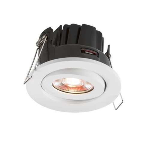 Knightsbridge 230V IP20 8W Fire-Rated Valknight Tilt LED Downlight 4000K - West Midland Electrics | CCTV & Electrical Wholesaler 3