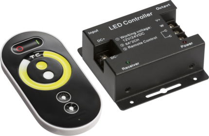 Knightsbridge 12V / 24V RF Controller and Touch Remote – CCT LEDFRA8 - West Midland Electrics | CCTV & Electrical Wholesaler