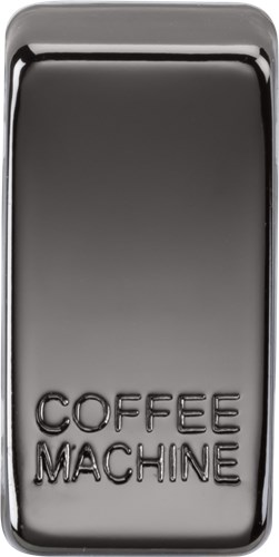 Knightsbridge Switch cover “marked COFFEE MACHINE” – black nickel GDCOFFBN - West Midland Electrics | CCTV & Electrical Wholesaler
