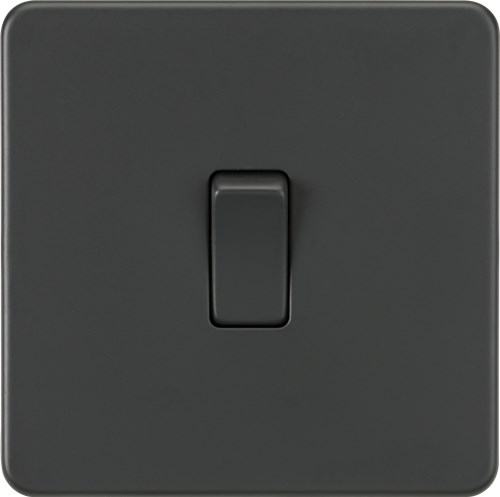 Knightsbridge Screwless 20A 1G DP Switch – Anthracite SF8341AT - West Midland Electrics | CCTV & Electrical Wholesaler
