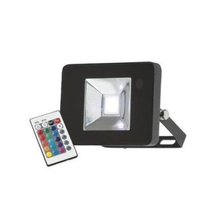 Knightsbridge 230V IP65 10W RGB LED Black Die-Cast Aluminium Floodlight FLF10RGB - West Midland Electrics | CCTV & Electrical Wholesaler 5