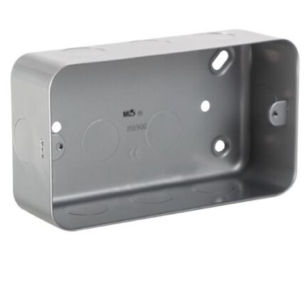 Knightsbridge Metal Clad 2G Back Box M8900 - West Midland Electrics | CCTV & Electrical Wholesaler