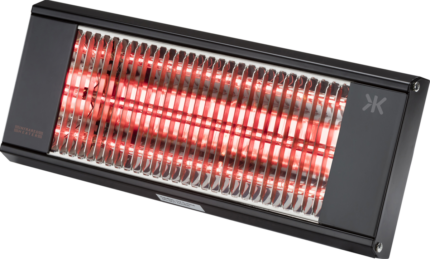 Knightsbridge 230V IP20 1.5kW shortwave Infrared heater – matt black OH20MB - West Midland Electrics | CCTV & Electrical Wholesaler 5