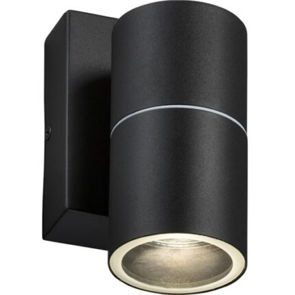 Knightsbridge 230V IP54 GU10 Fixed Single Wall Light with Photocell Sensor – Black OWALL1BKP - West Midland Electrics | CCTV & Electrical Wholesaler