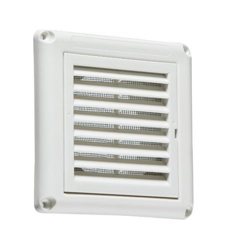 Knightsbridge 100MM/4″ Extractor Fan Grille with Fly Screen – White EX009W - West Midland Electrics | CCTV & Electrical Wholesaler