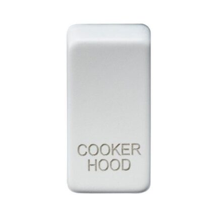 Knightsbridge Switch cover “marked COOKER HOOD” – matt white GDCOOKMW - West Midland Electrics | CCTV & Electrical Wholesaler
