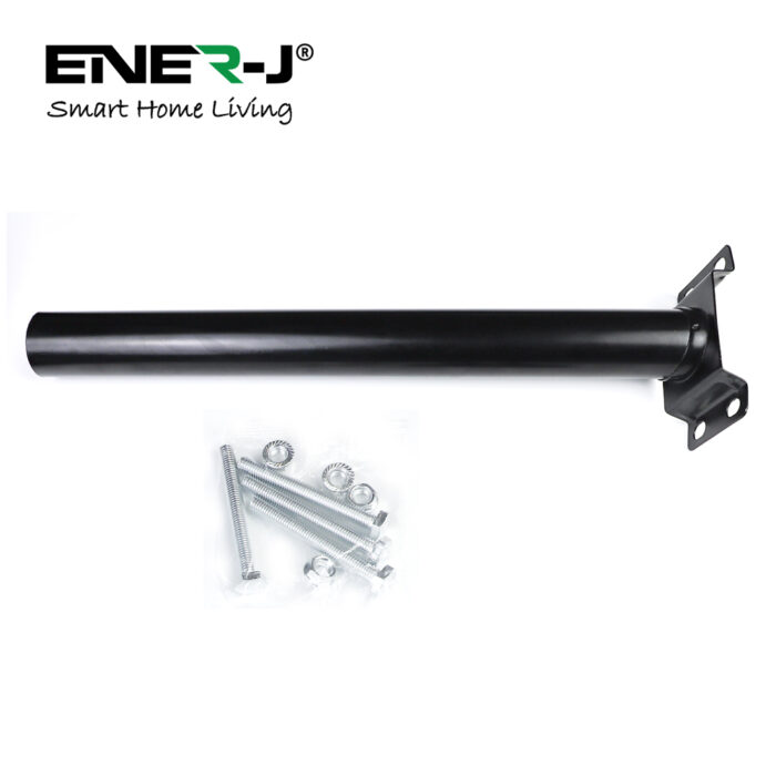 Ener-J Wall Pole for Streetlight (Dia 60mm*H500mm) + two screw bags+ plate, White housing ACC1032 - West Midland Electrics | CCTV & Electrical Wholesaler 3