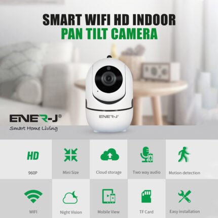 Ener-J Smart Eco Indoor IP Camera with Auto Tracker IPC1023 - West Midland Electrics | CCTV & Electrical Wholesaler 5