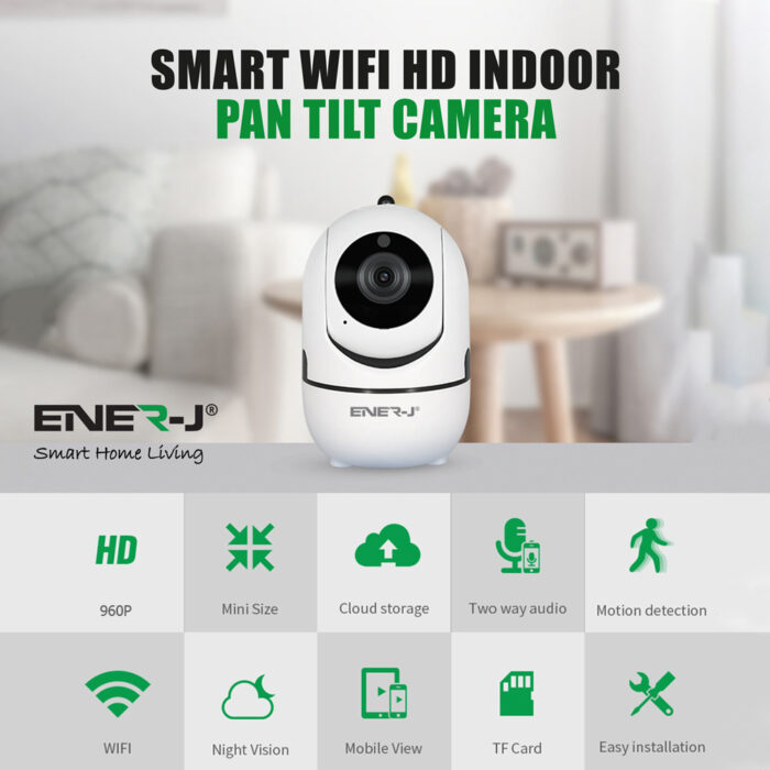 Ener-J Smart Eco Indoor IP Camera with Auto Tracker IPC1023 - West Midland Electrics | CCTV & Electrical Wholesaler 3
