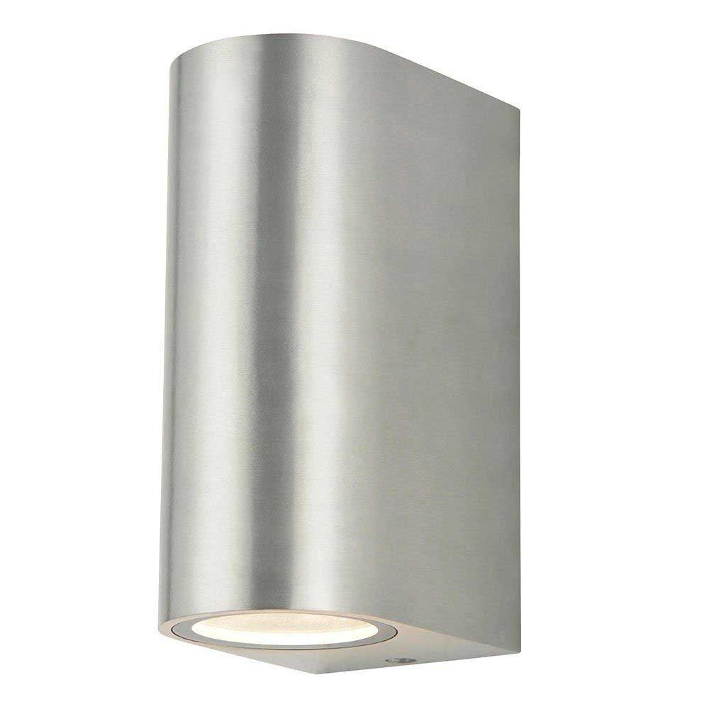 Ener-J Up-Down GU10 Fitting Wall Light Silver Housing T704 - West Midland Electrics | CCTV & Electrical Wholesaler
