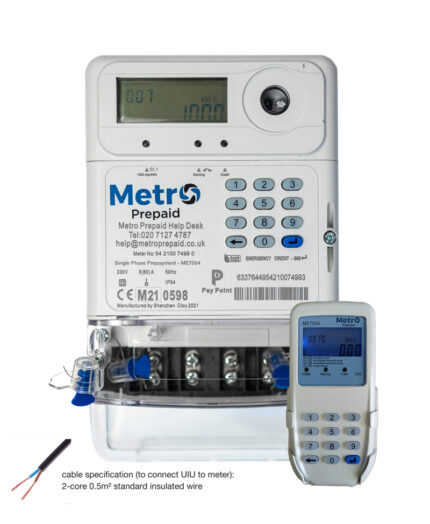 Metro Prepaid Single Phase Meter with Tamper Keypad MET004 METROSINGLEPHASE - West Midland Electrics | CCTV & Electrical Wholesaler