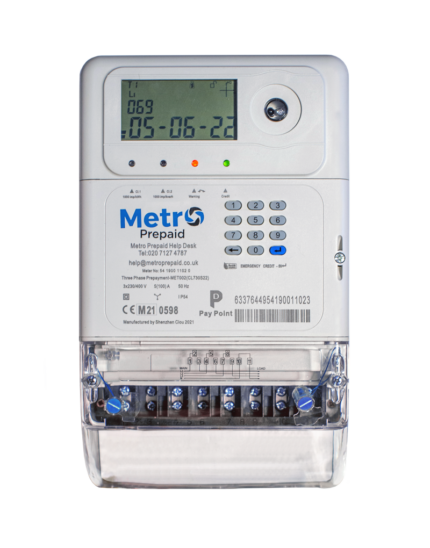 Metro Prepaid Three Phase Meter MET002 METROTHREEPHASE - West Midland Electrics | CCTV & Electrical Wholesaler