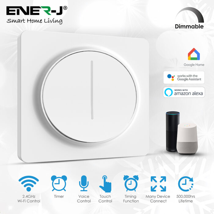 Ener-J Smart WiFi Dimmable Switch SHA5299 - West Midland Electrics | CCTV & Electrical Wholesaler 3